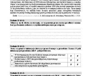 Matura rozszerzona WOS 11