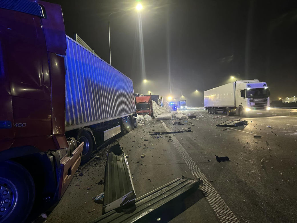 Wypadek na A1 ZDJĘCIA