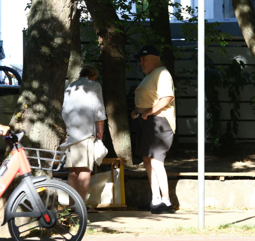 Marian Lichtman na plaży