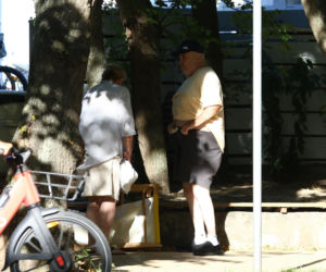 Marian Lichtman na plaży