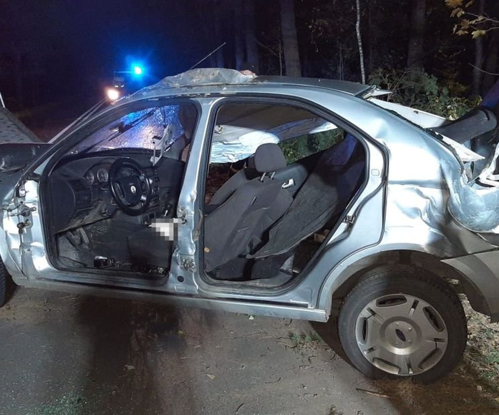 Hutków: 18-latek wjechał w drzewo. Wiózł dwie nastolatki. Koszmar!