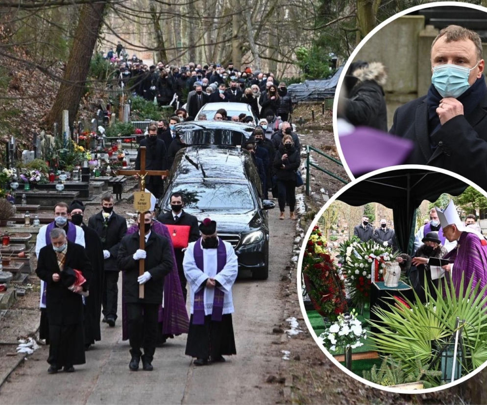 GDAŃSK: Pogrzeb dziennikarza Piotra Świąca. Na cmentarzu, w tłumie m.in. Jacek Kurski [RELACJA NA ŻYWO]
