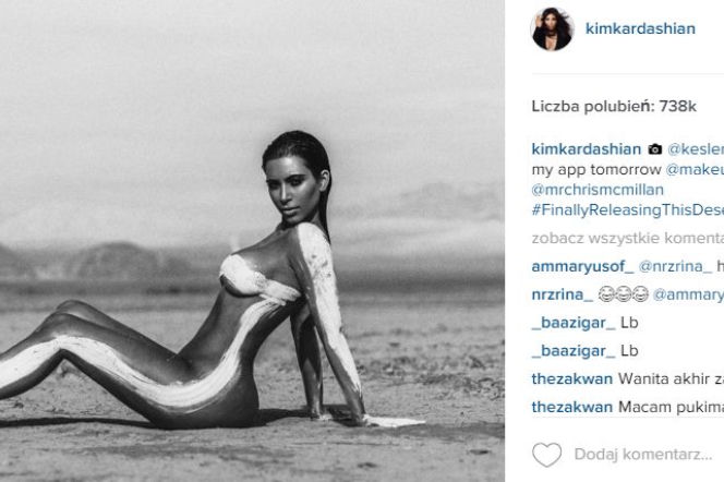 Kim Kardashian na pustyni