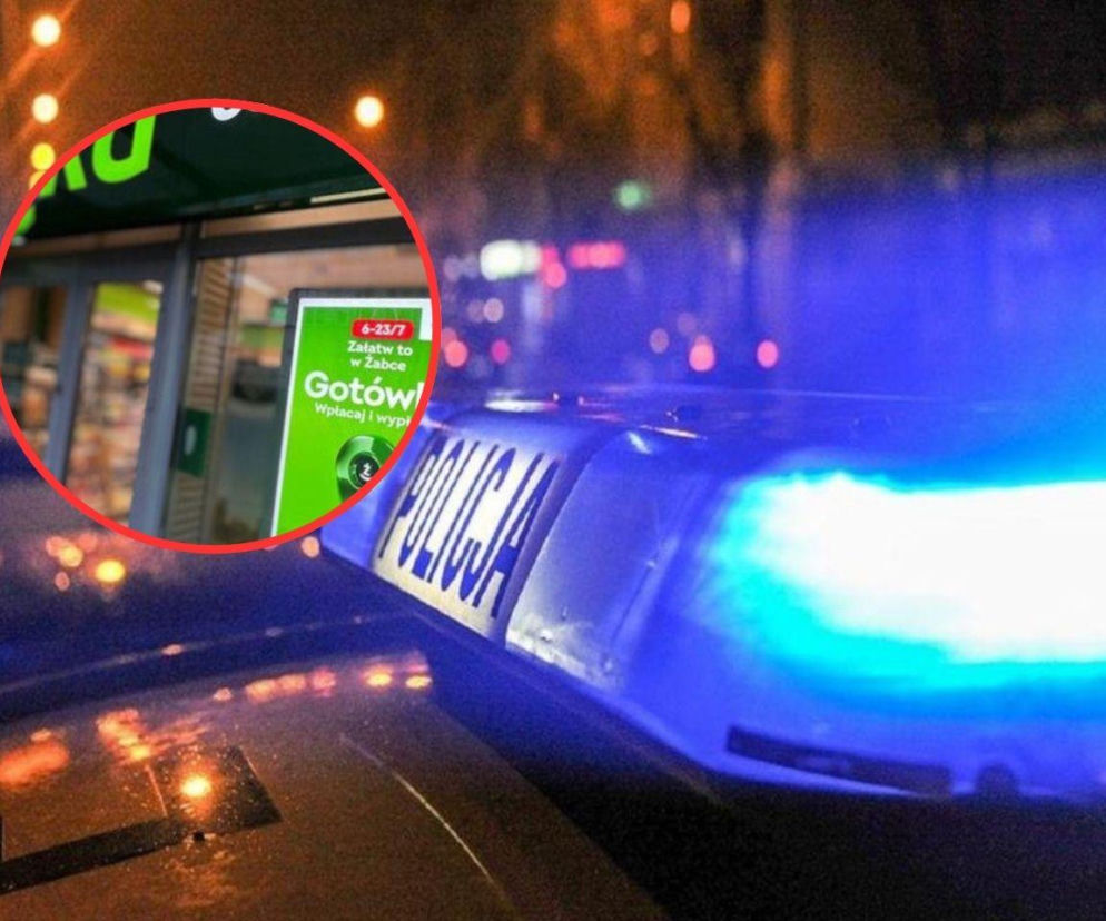 Sceny grozy w Tychach! Wszedł do Żabki z bronią