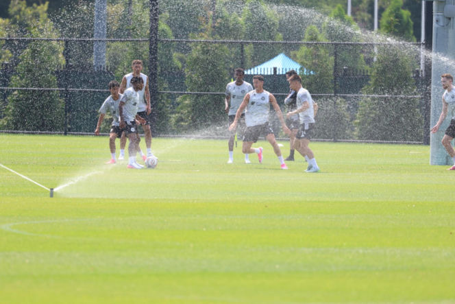 Robert Lewandowski trenuje w Chicago Fire