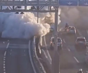 Potężny wybuch na ruchliwej trasie! Wiele ofiar