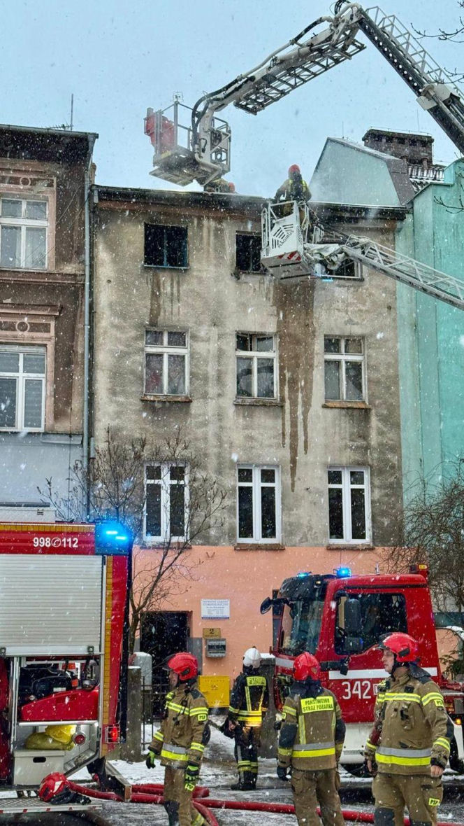 Pożar w Jeleniej Górze