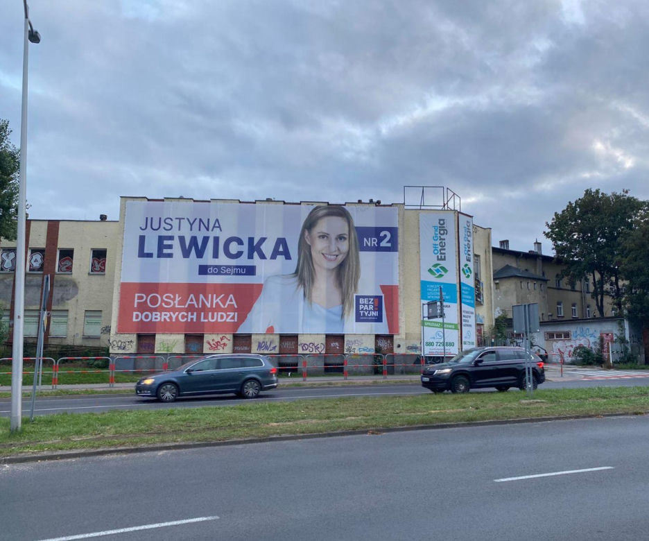 Plakat wyborczy 2023 w Zielonej Górze