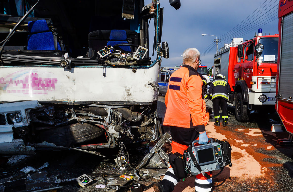 WYPADEK AUTOKARÓW W RUŚCCU