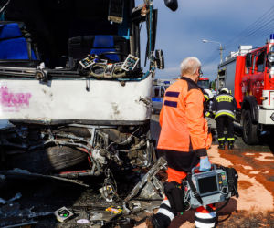 WYPADEK AUTOKARÓW W RUŚCCU