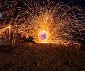 Steel wool photography