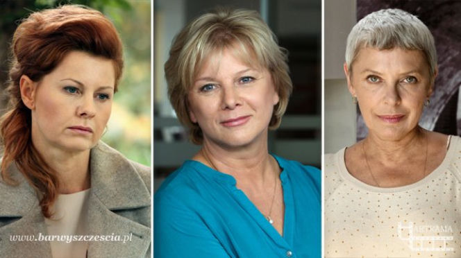 BARWY SZCZĘŚCIA - nowe bohaterki: Urszula Korzeniak (Ewa Skibińska), Ewelina (Dorota Kamińska), Krystyna (Hanna Bieluszko)