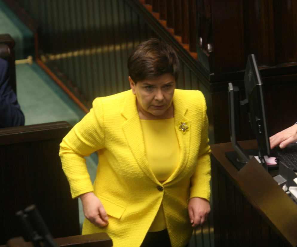 Beata Szydło w żółtej marynarce w Sejmie. Wiemy, dlaczego ją wybrała