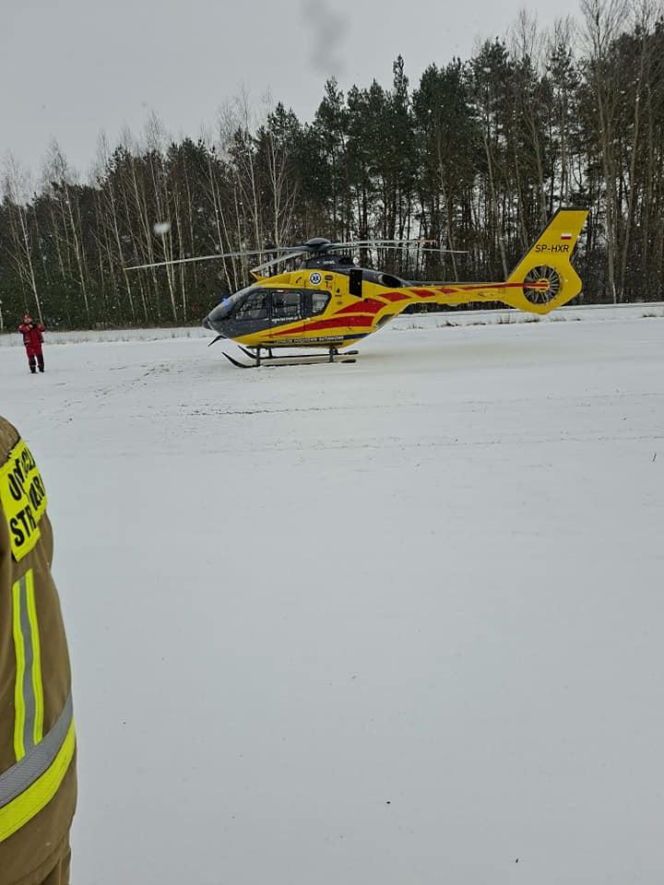 Wypadek na terenie gminy Adamów