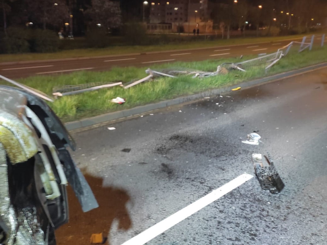 Groźny wypadek na Al. Konstytucji 3 Maja w Lesznie
