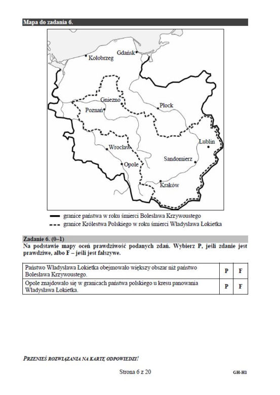 Egzamin gimnazjalny 2018. Historia, WOS. Arkusze
