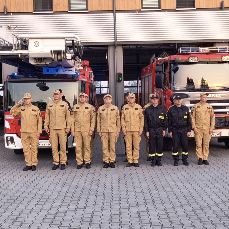 Hołd małopolskich strażaków dla zmarłego kolegi
