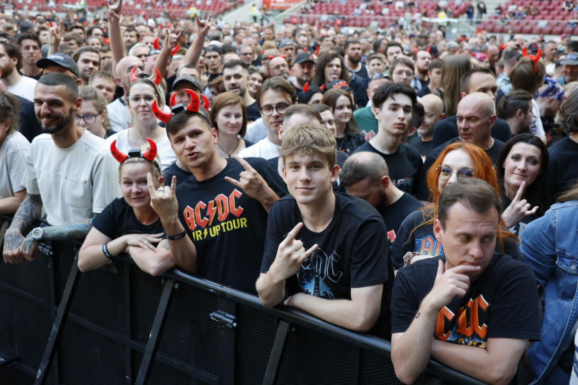 Koncert AC/DC w Warszawie (4.07.2025) - część pierwsza. Organizatorem koncertu jest Live Nation
