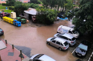 Pozalewane drogi i posesje w pow. raciborskim