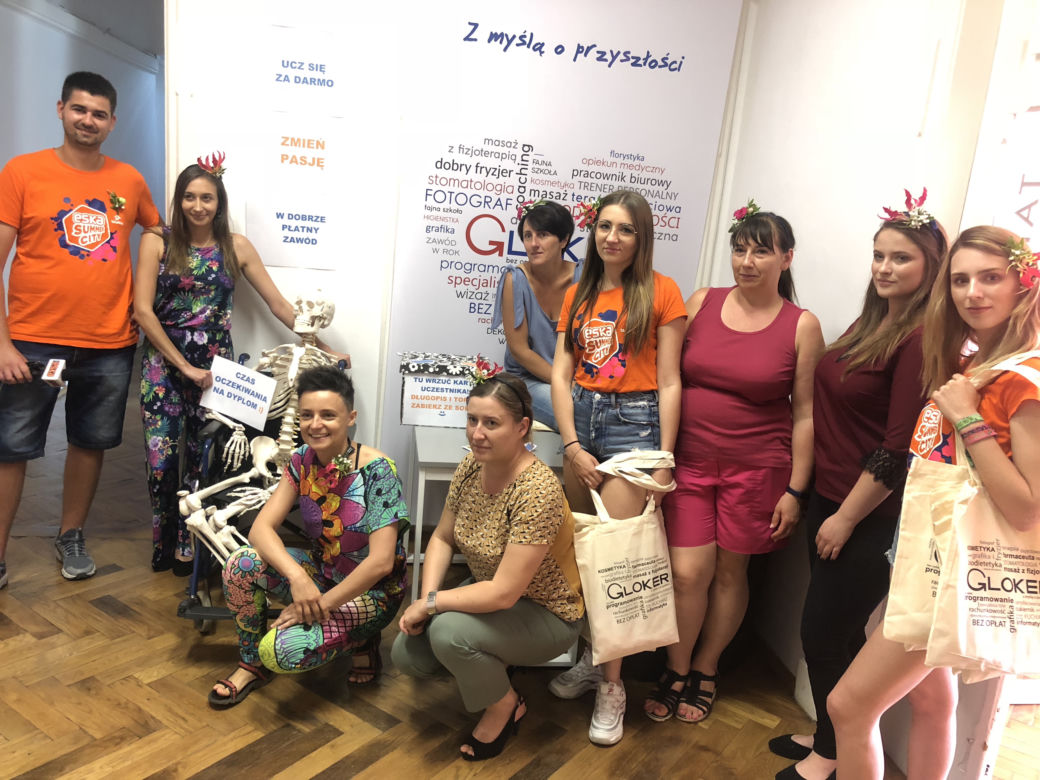 ESKA Summer City na dniu otwartym w szkole Gloker