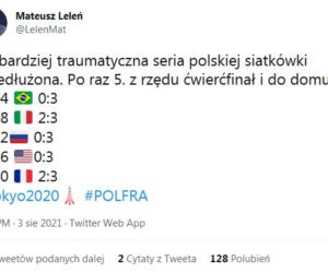 Reakcje na odpadnięcie siatkarzy z IO Tokio 2020