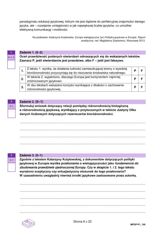 Matura próbna CKE: polski [grudzień 2022]