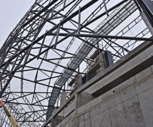 Budowa stadionu w Szczecinie - październik 2020