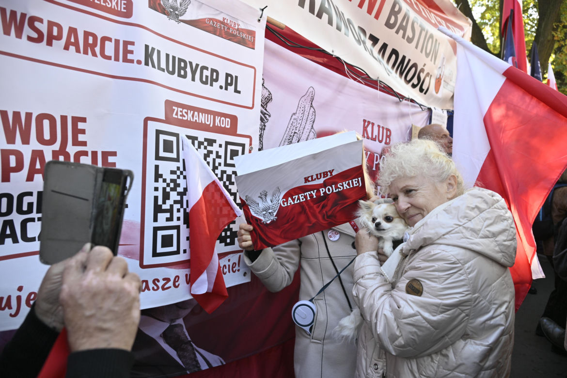 Protest pod TK. Kaczyński