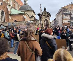 Kraków. Protest przeciwko budowie hoteli na Kazimierzu