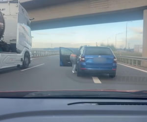 Bił kobietę na autostradzie, bo jechała zgodnie z przepisami! Wszystko nagrała jej 8-letnia córka