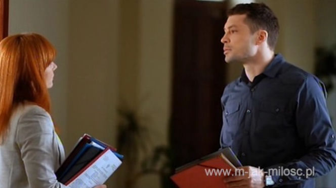 M jak miłość. Agnieszka (Magdalena Walach), Tomek (Andrzej Młynarczyk)