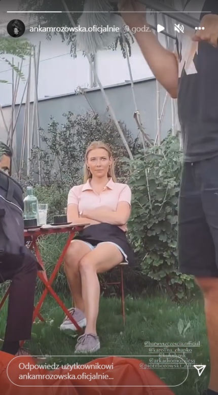 Barwy szczęścia na planie: Dominika (Karolina Chapko), Zbyszek Stawicki (Piotr Borowski)