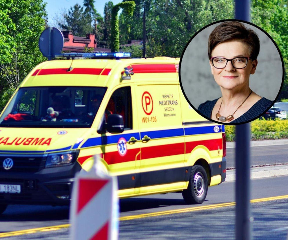 Ambulans bez ratowników i bez uprawnień kierowcy? W tle nazwisko posłanki KO