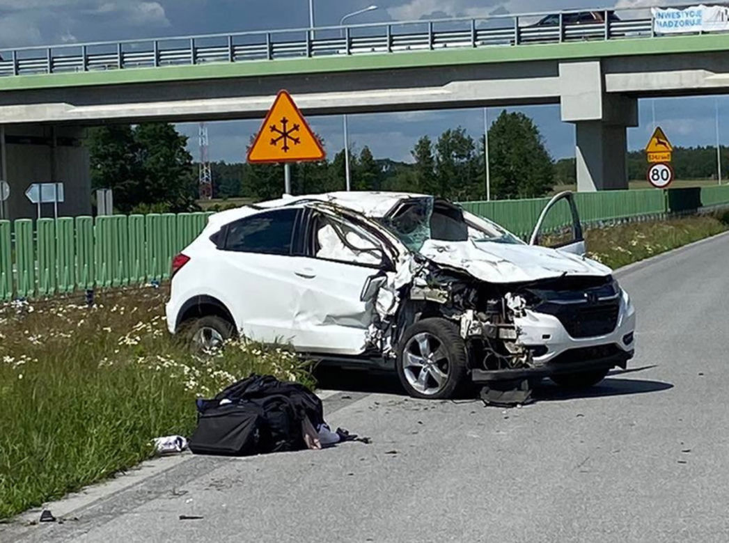 Makabra na S7. Z terenowego uaza została kupa złomu. 5 osób rannych