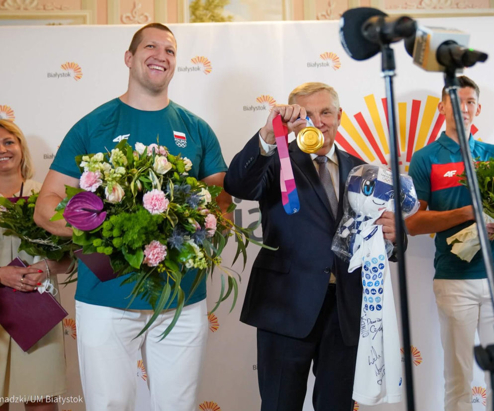 Mistrz olimpijski Wojciech Nowicki uhonorowany przez Miasto Białystok [ZDJĘCIA]