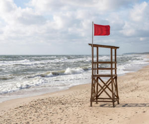 Sinice Jastrzębia Góra. Czy w Jastrzębiej Górze można się kąpać 21.07? Flaga, warunki pogodowe