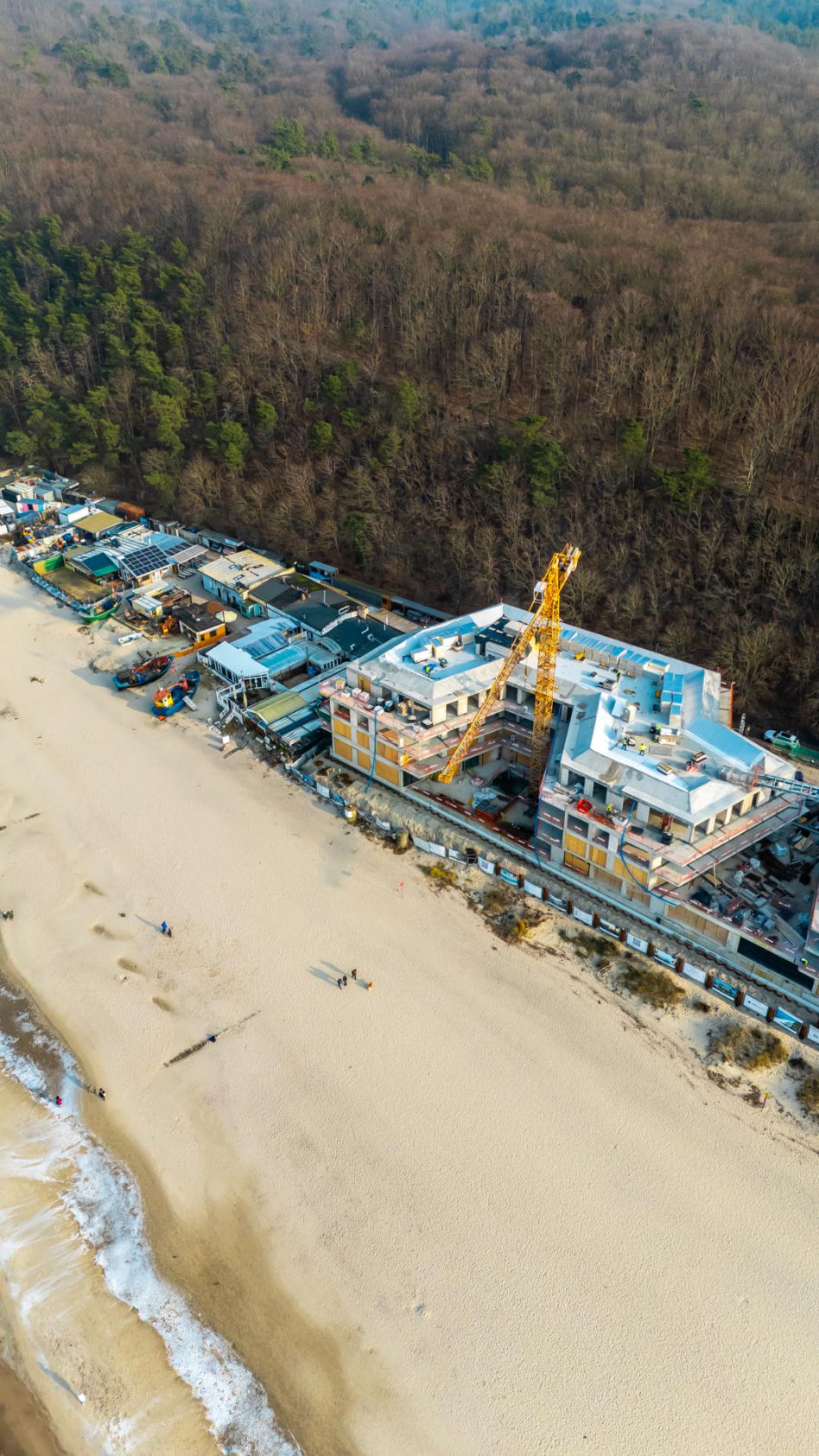 The Sea Resort w Międzyzdrojach podczas budowy