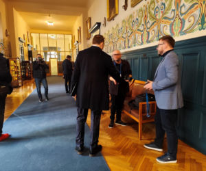 Pierwszy dzień w pracy nowego prezydenta Krakowa Łukasza Gibały