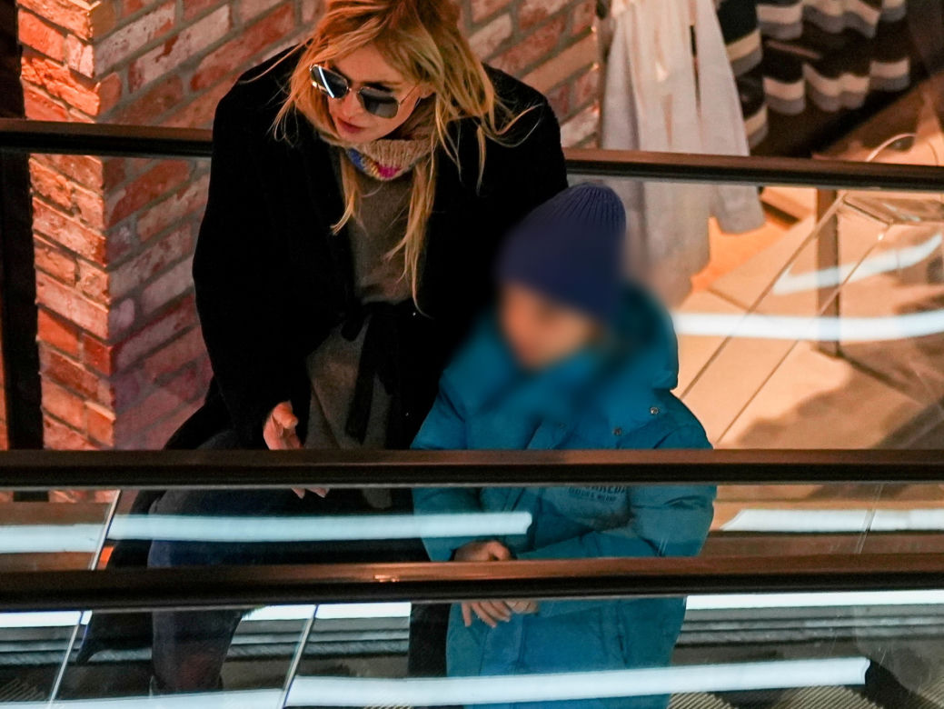 Monika Olejnik z wnukiem