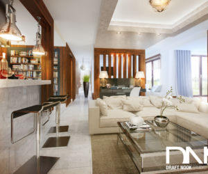 Apartament - Mokotów (Salon)
