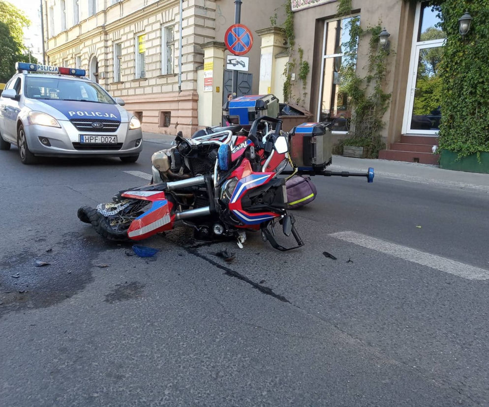 Wypadek motoambulansu w Łodzi