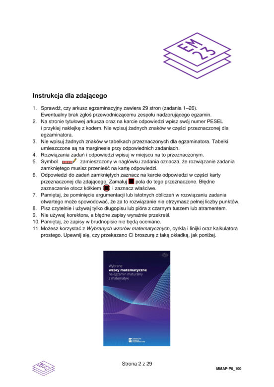 Matura próbna 2023 z matematyki. Arkusze CKE