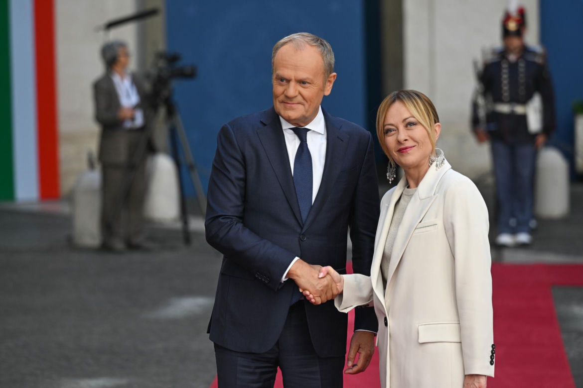 Donald Tusk spotkał się z Giorgią Meloni