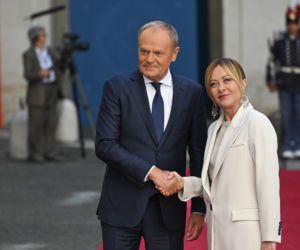 Donald Tusk spotkał się z Giorgią Meloni