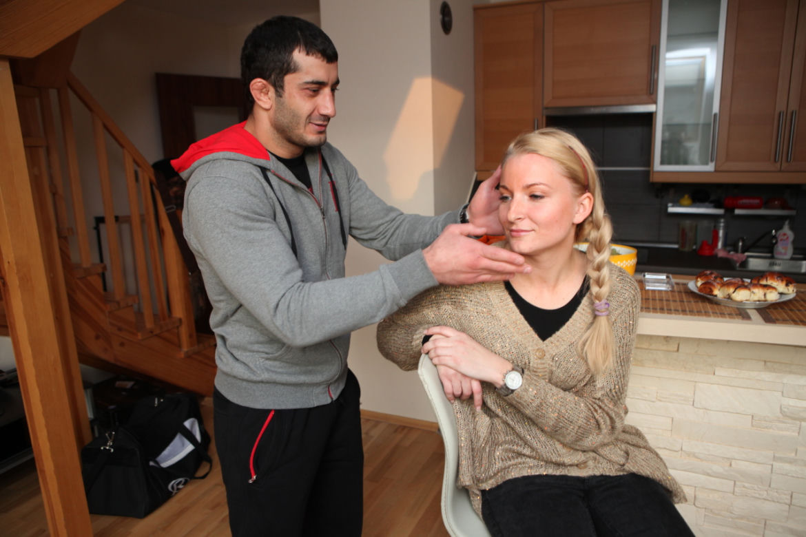 Mamed Khalidov i jego żona Ewa