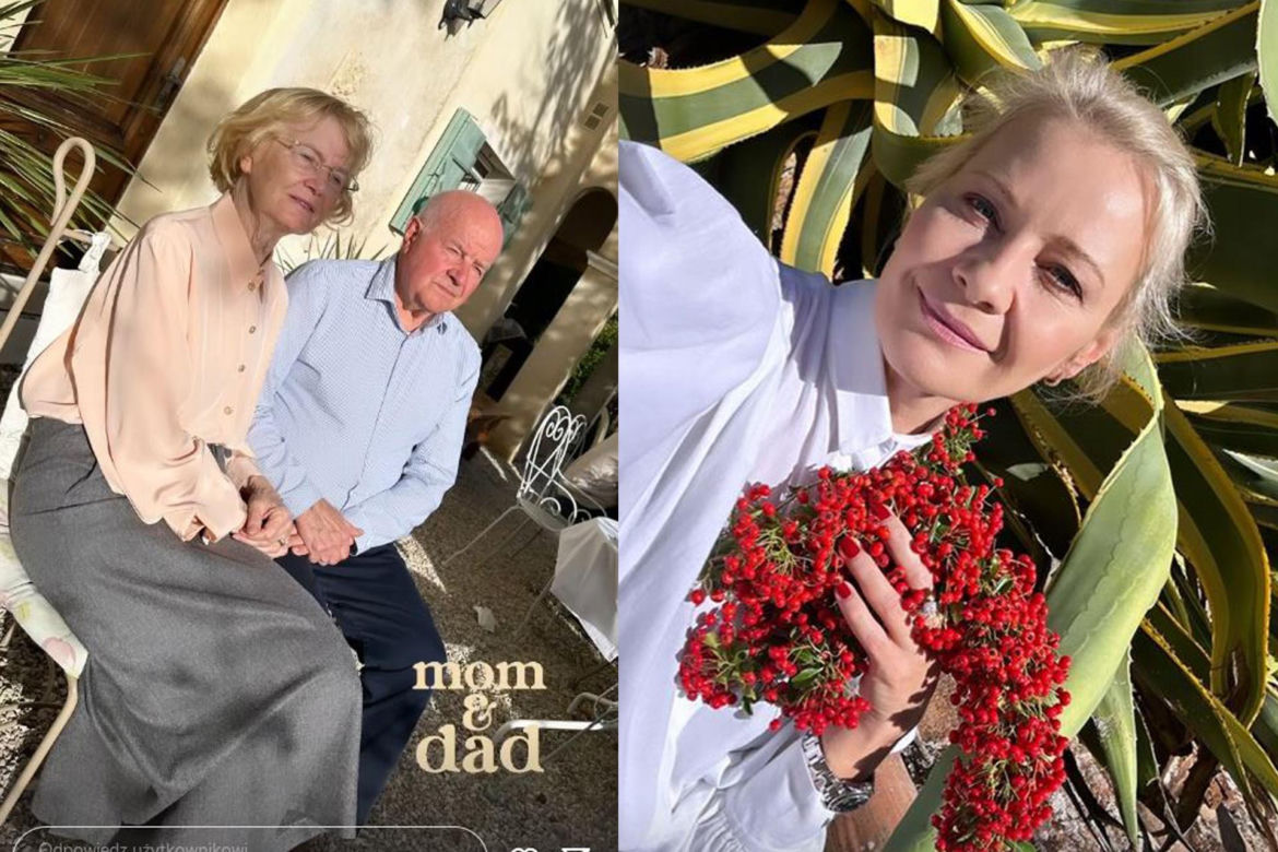 Małgorzata Kożuchowska z mamą i siostrami