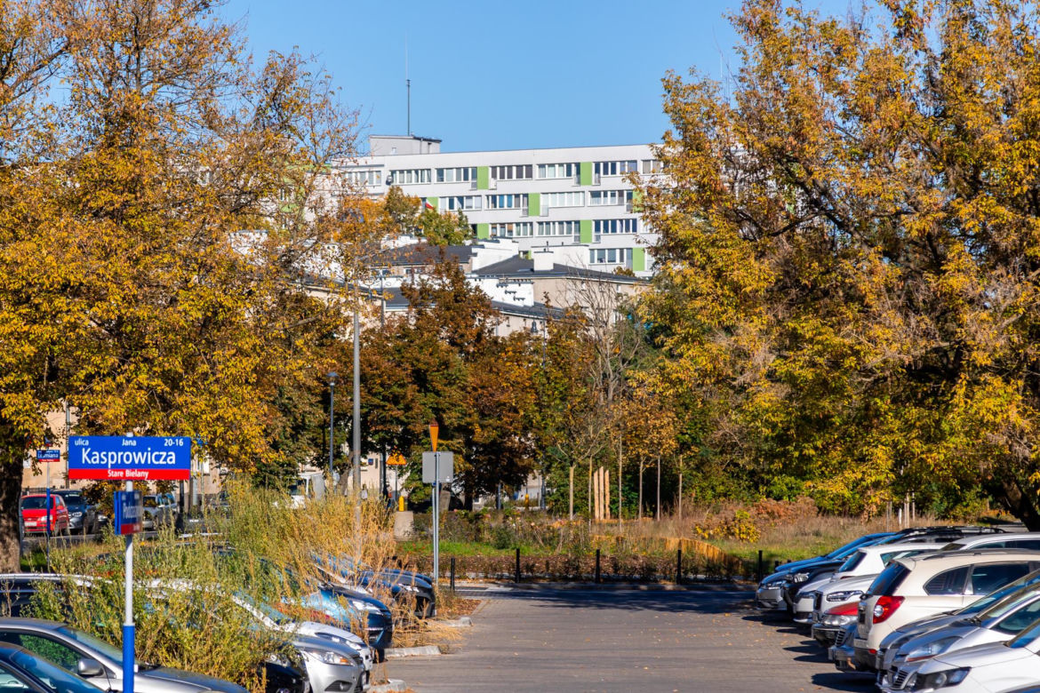 Park linearny na Bielanach w Warszawie