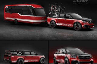 Marzenie kolarza. Mercedes-Benz Klasy X z przyczepą po tuningu Carlex Design
