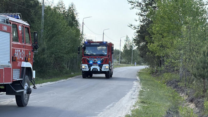 Strażacy walczą z potężnym pożarem na Mazowszu