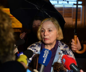 Biefing prasowy w szpitalu przy ul. Arkońskiej